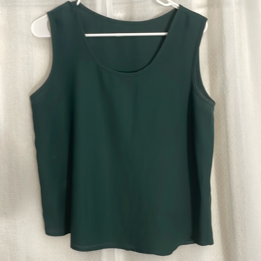 Forest Green Tank Top size 11/12 100% polyester